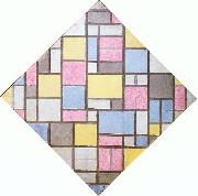 Piet Mondrian Composition with Grid VII oil painting reproduction